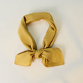Minimal Cotton Double Layer Ruffle Trim Square Scarf