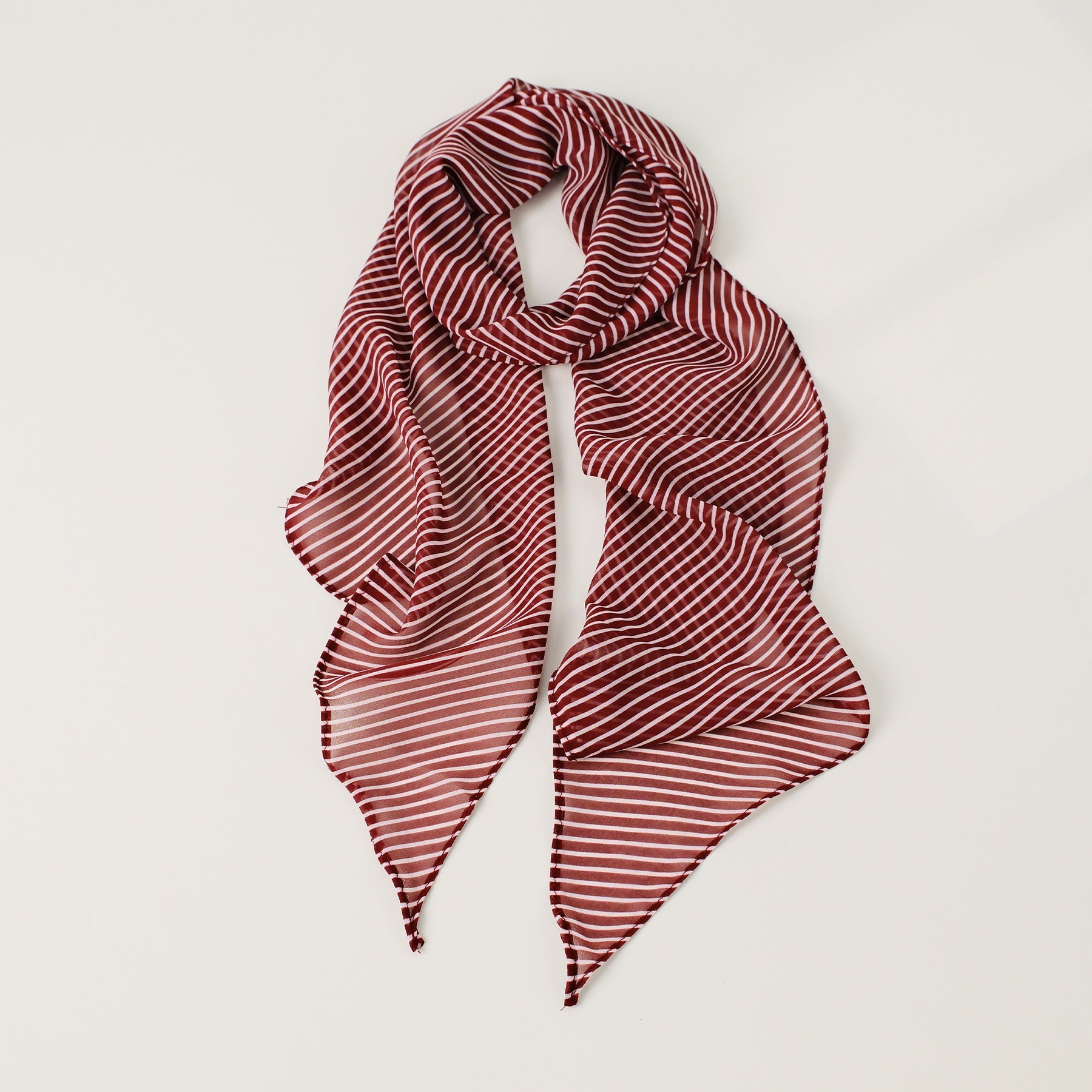 Striped Long Lightweight Sun Protection Scarf
