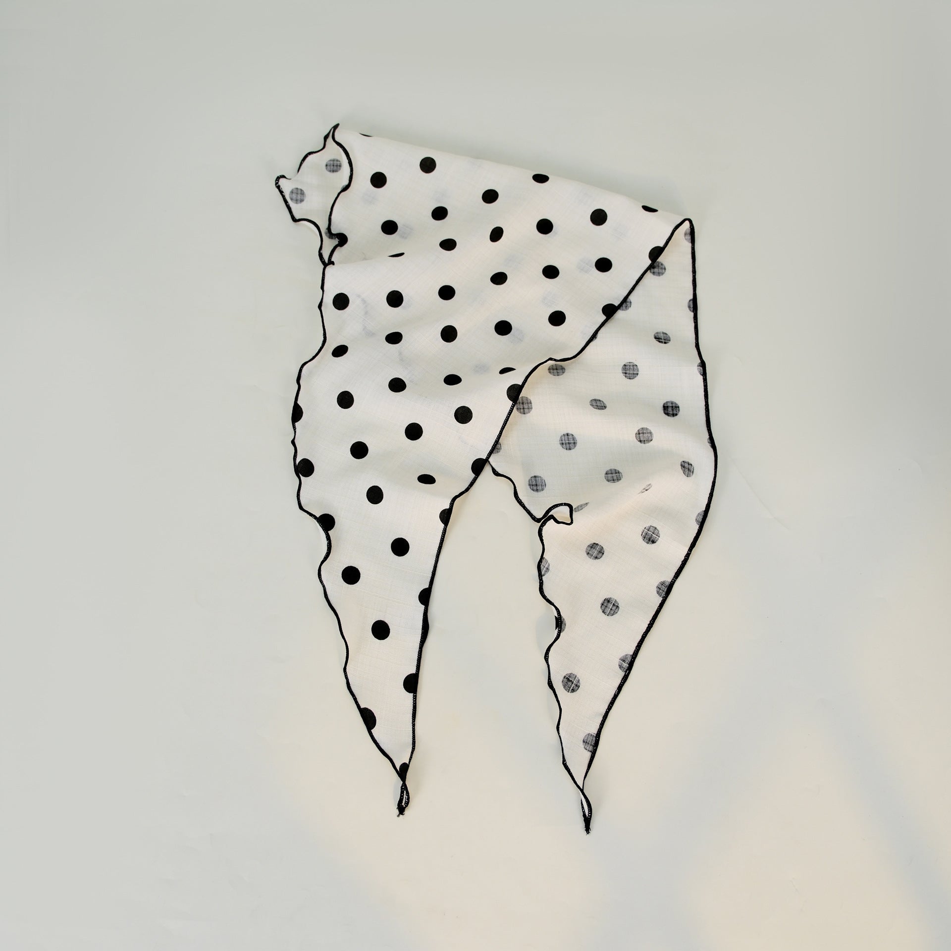 Cotton Polka Dot Triangle Retro Head Shawl Scarf