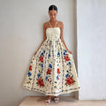 Cami Floral Vacation Maxi Boho Dress