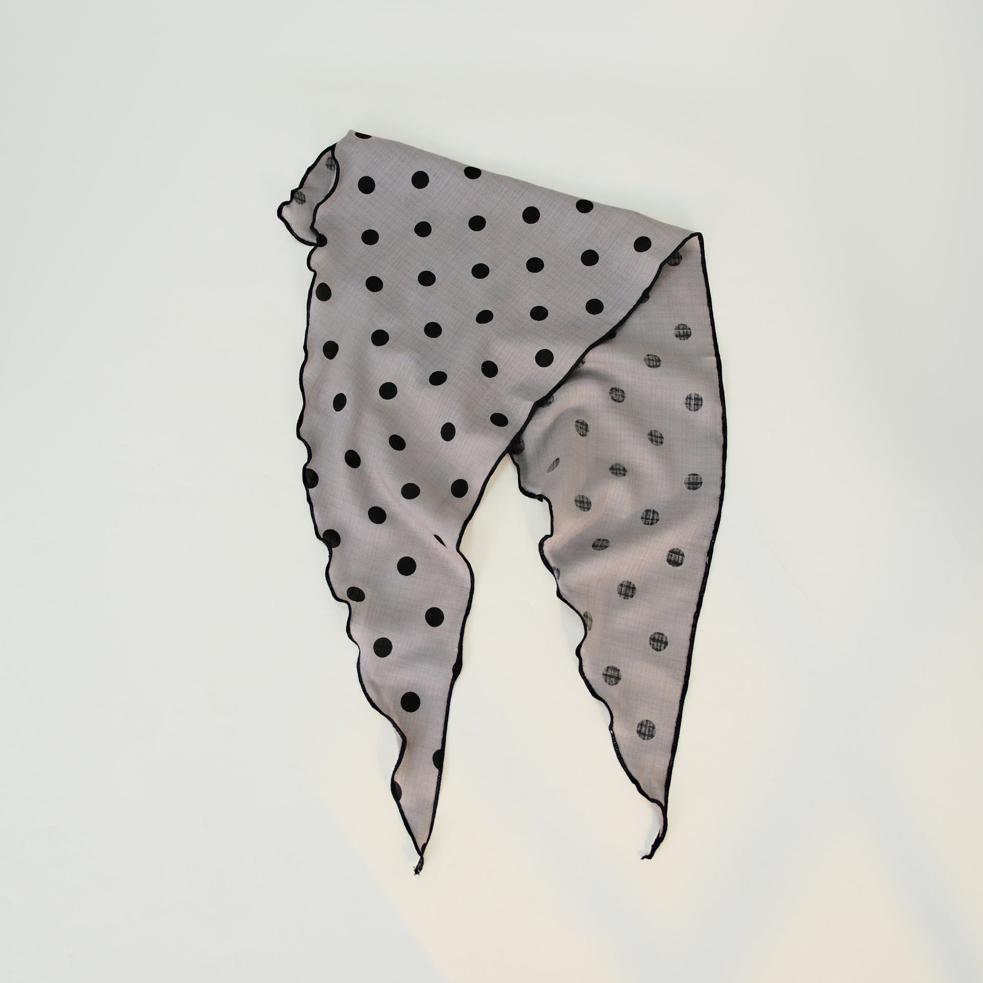 Cotton Polka Dot Triangle Retro Head Shawl Scarf
