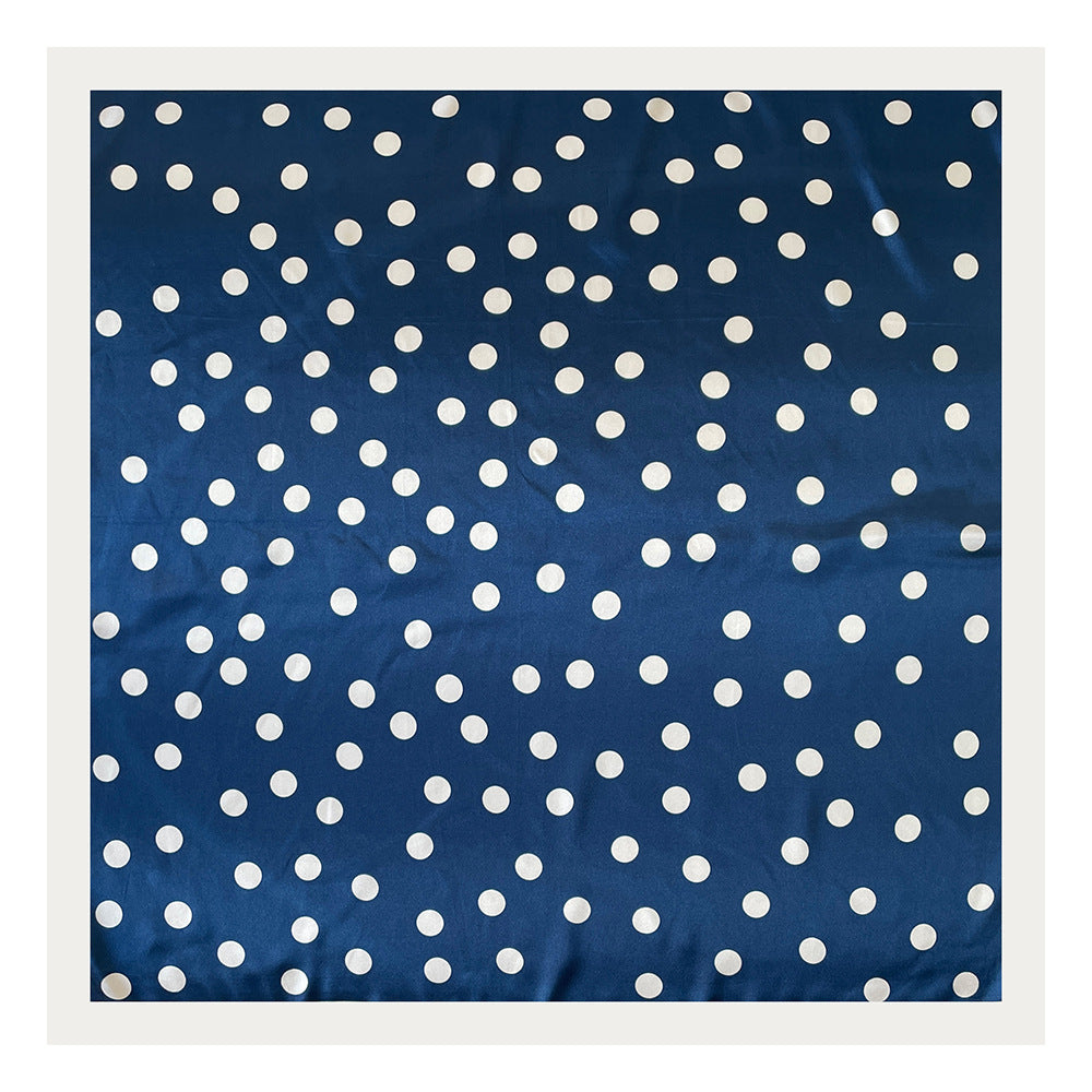 Minimal Polka Dot Square Head Neck Scarf