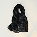 Velvet Chiffon Polka Dot Lightweight Scarf