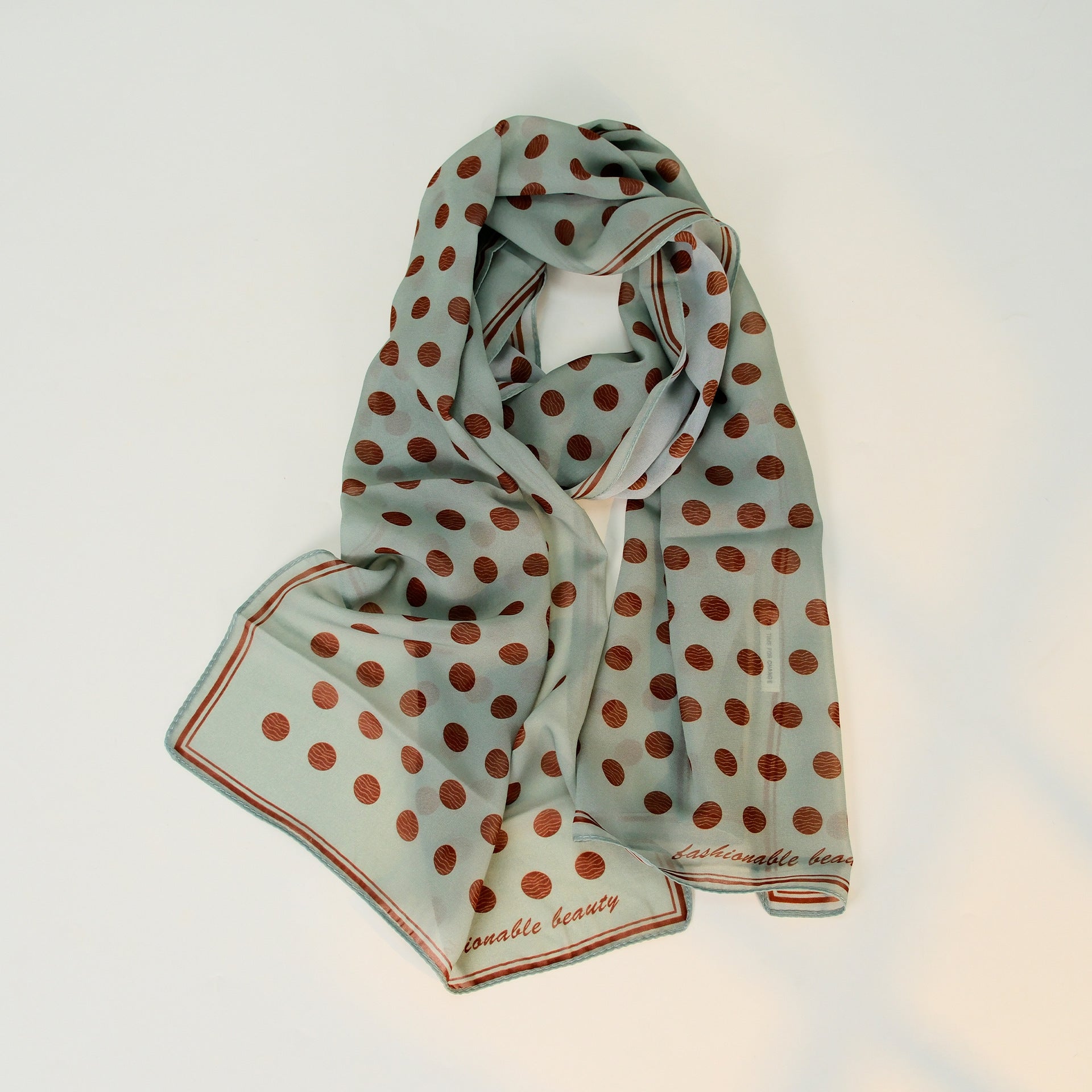 Vintage Polka Dot Lightweight Scarf
