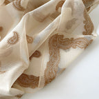 Large Retro Paisley Print Square Scarf-Shawl