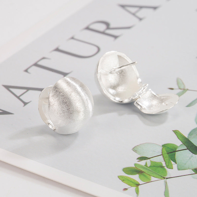 Minimalista Con Textura de Gala Aretes tipo Cuff