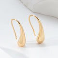 Geométrico Lágrima Polish Aretes de Aro