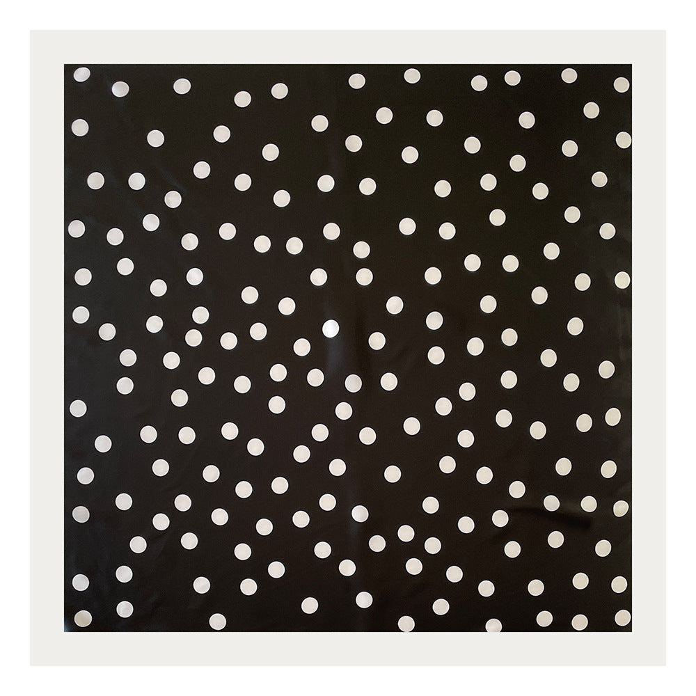 Minimal Polka Dot Square Head Neck Scarf