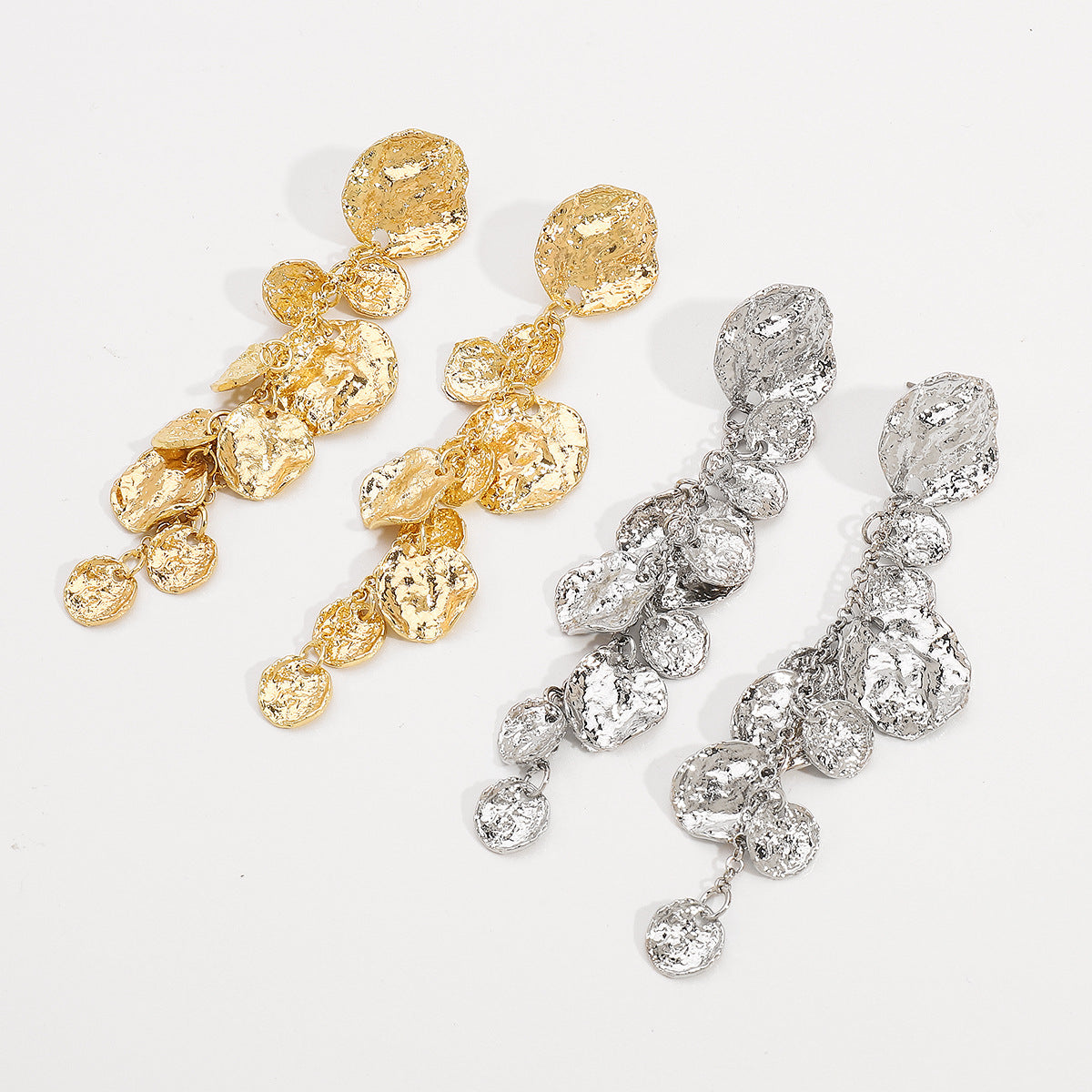 Largo Round Pendant Metálico Aretes