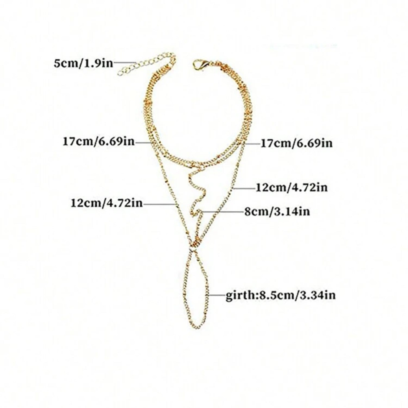 Minimalista Bohemio Ajustable Pulsera-Anillo