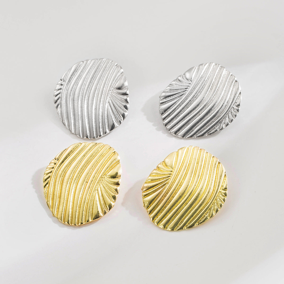 Minimalista Lineal Geométrico Aretes