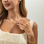 5 Pieza Lágrima Conjunto de Pulsera, Anillo, Aretes y Collar con Colgante