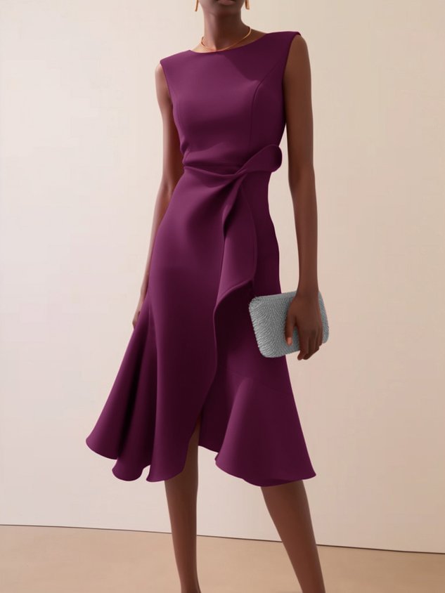 Vestido Midi Elegante de Gala