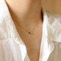 Emerald Cuadrado Pendant Jewelry Collar
