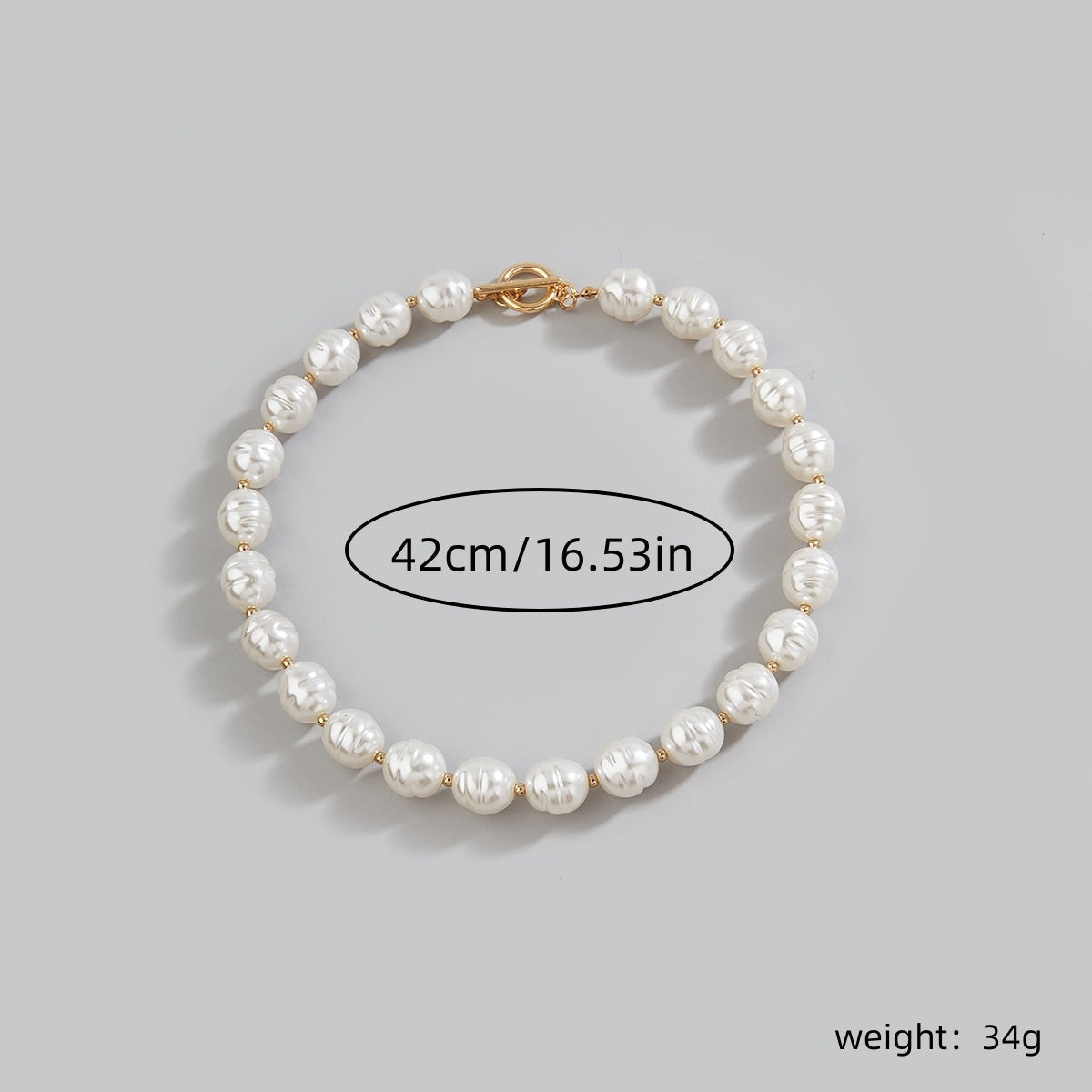 Vintage Barroco Perla Irregular Collar Statement