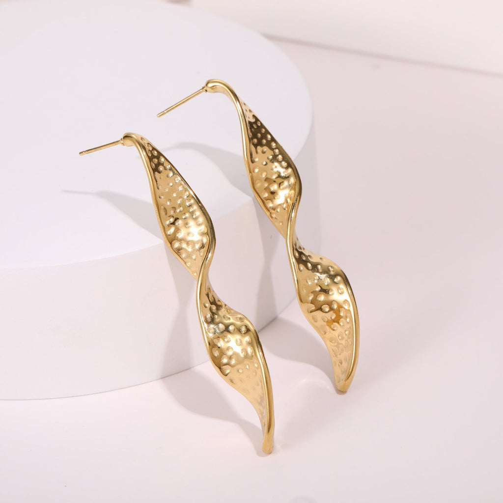 Modern Con Torzal Diseño Stainless Aretes
