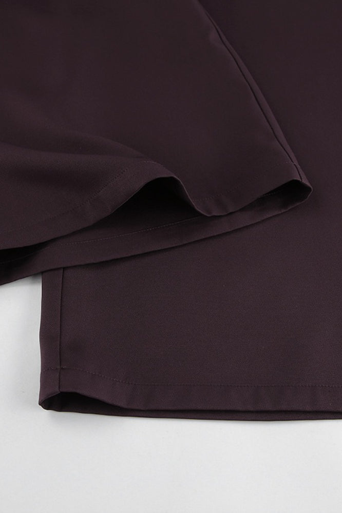Plunging Neckline Two Piece Blazer Pants Set