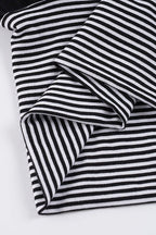 Striped Zip Hoodie And Shorts Set