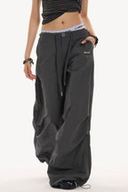 Y2K Retro Grey Military Cargo Pant
