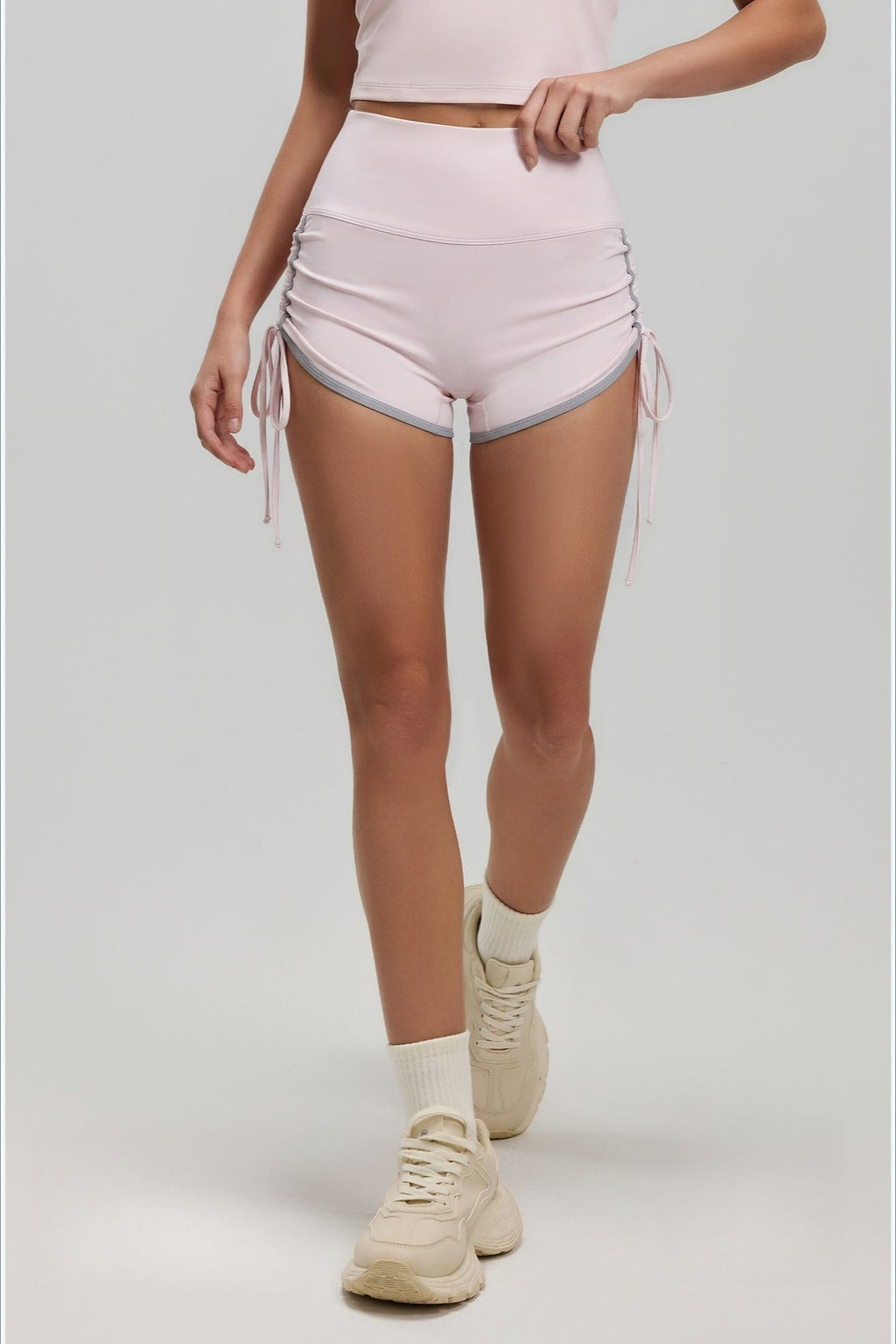 Color Block High Rise Sculpting Shorts