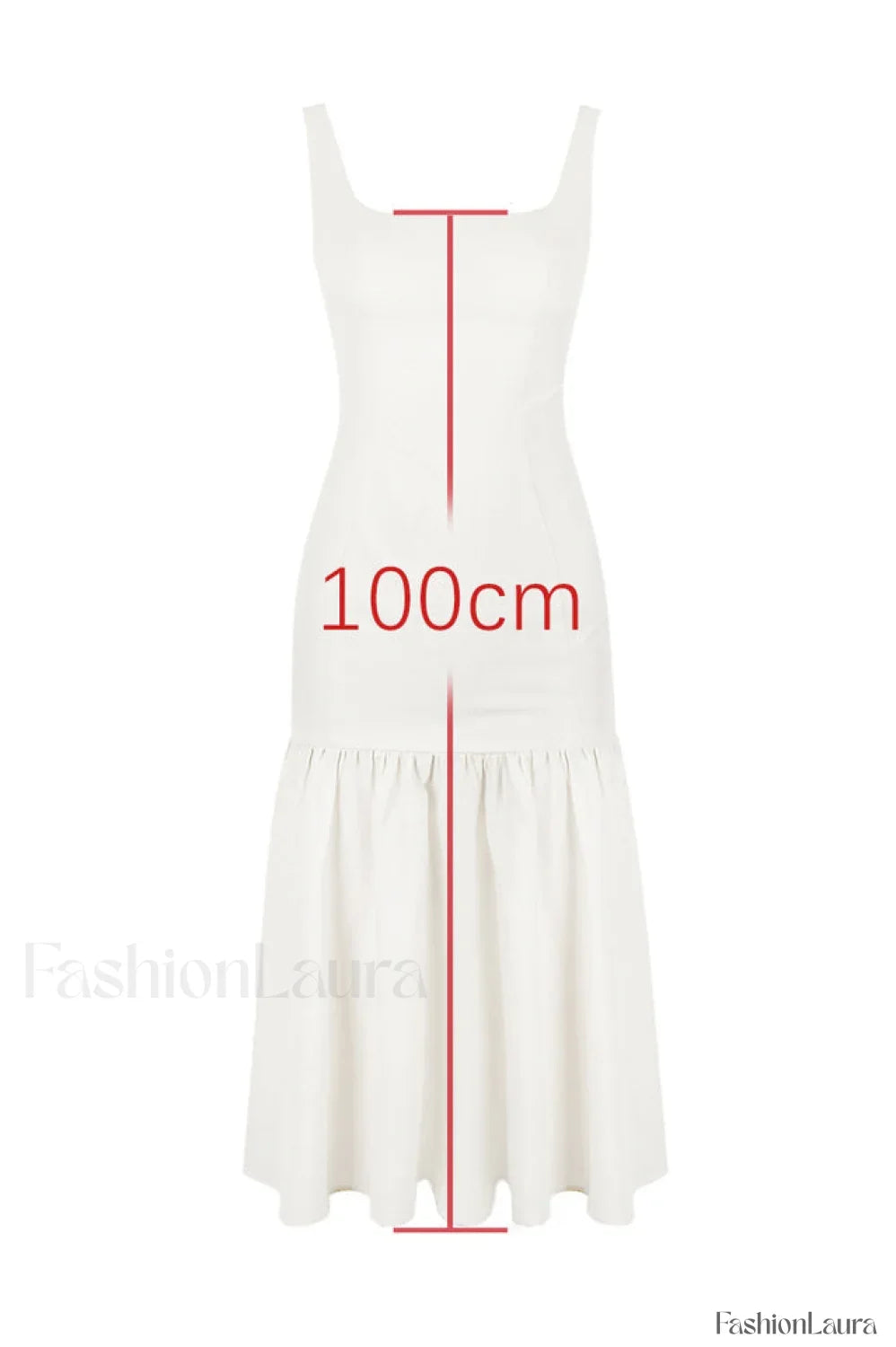 Vestido Midi Amore con Cintura Caída