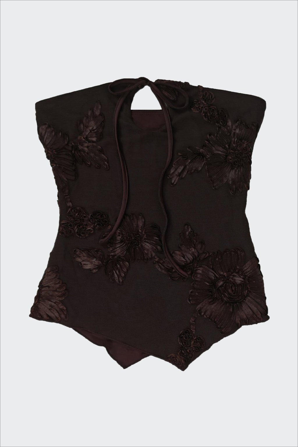 Floral Elegant Slim Fit Strapless Tube Top