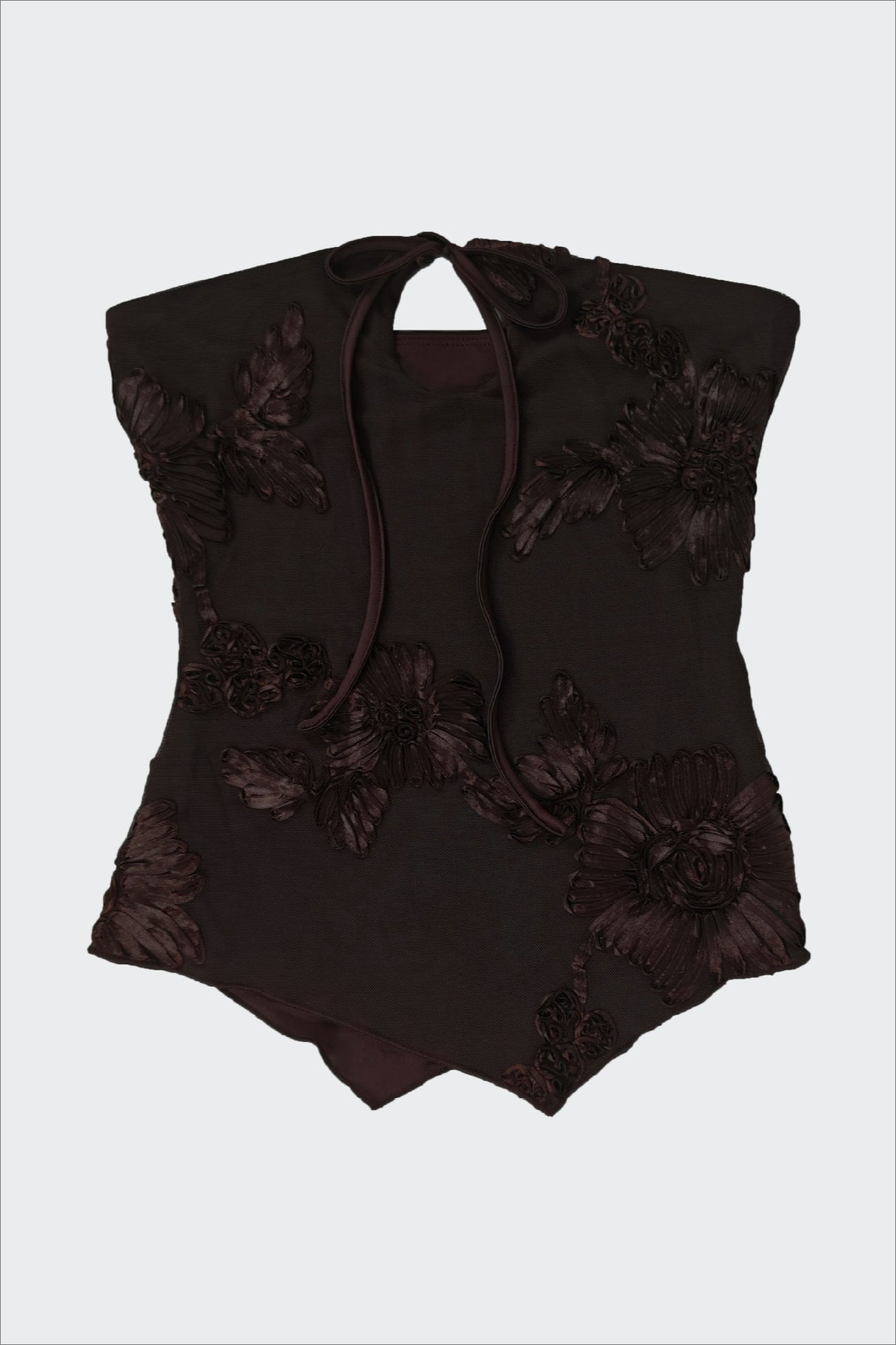 Floral Elegant Slim Fit Strapless Tube Top
