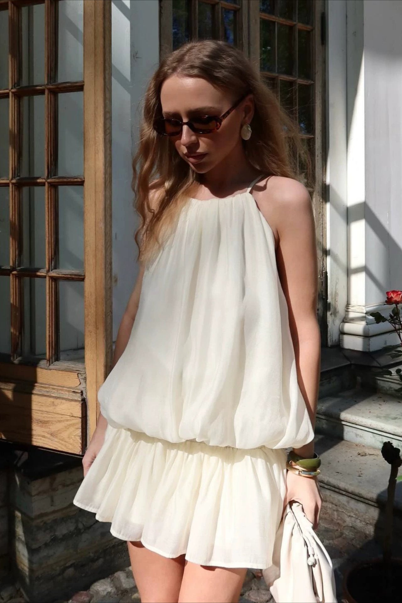 Elegant Halter Tencel Slim Fit Skirt Set