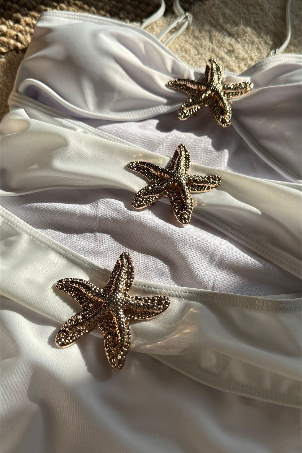 Solid Star Cutout One Piece Swimwear