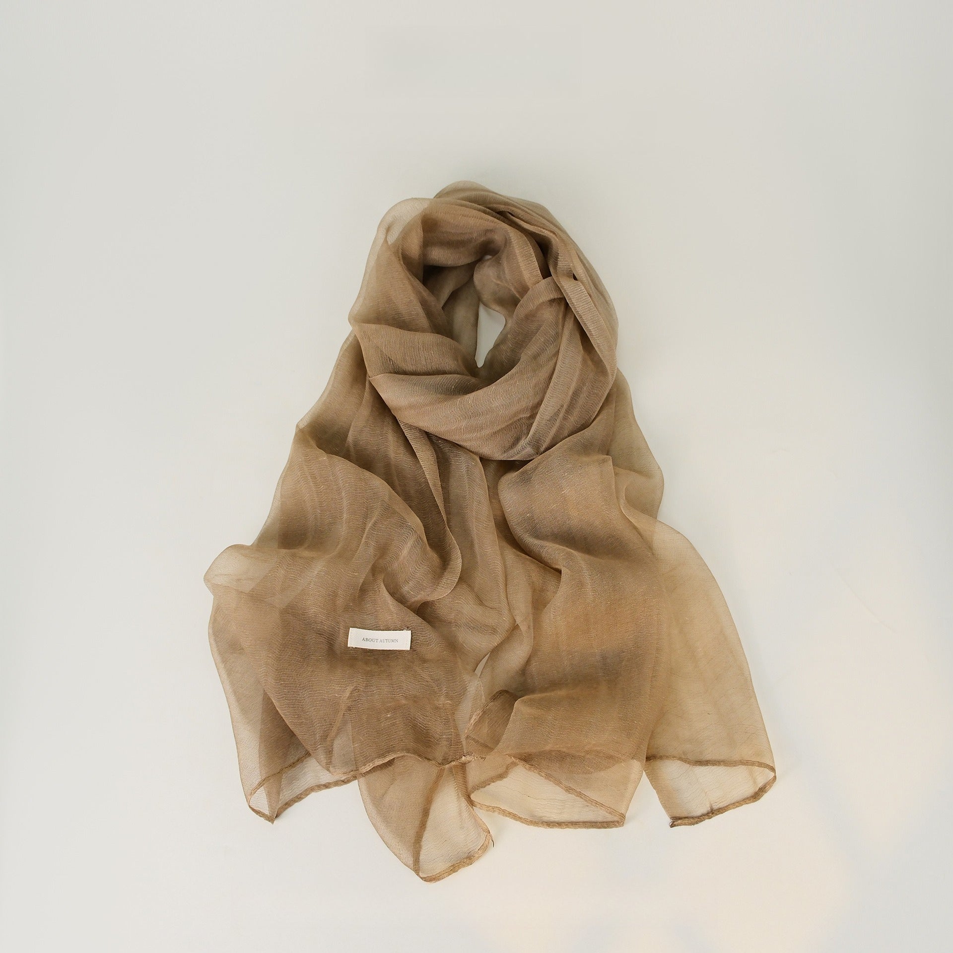Solid Color Lightweight Linen Feel Long Elegant Scarf
