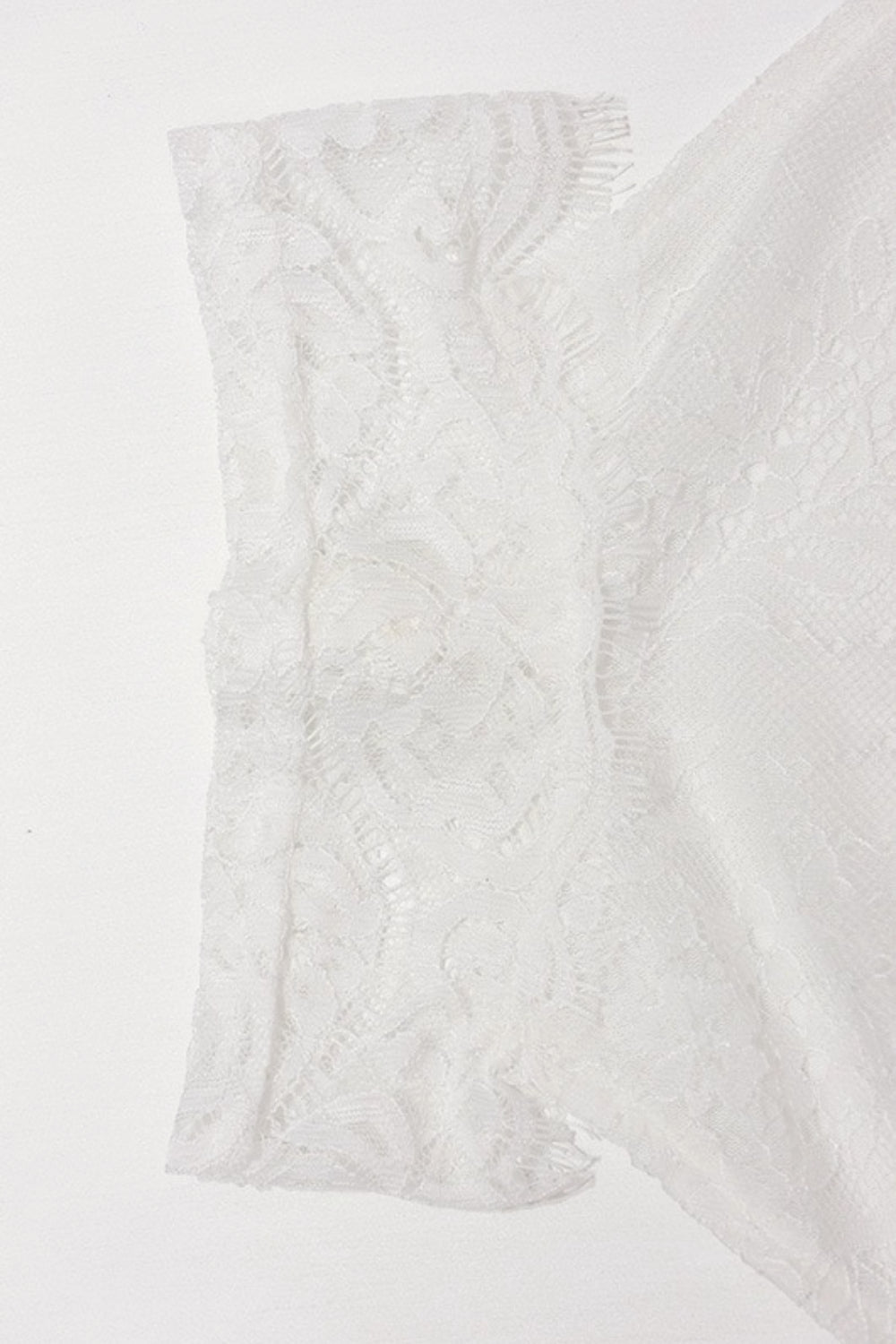White Sexy Sheer Lace Halter Top