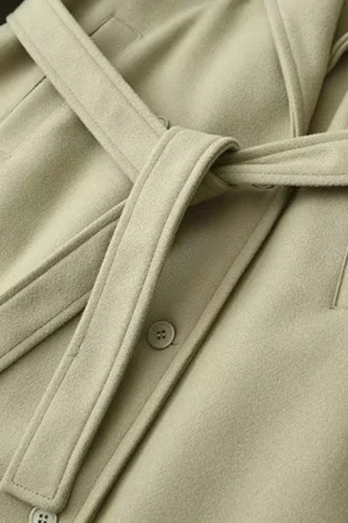 Vintage Double Breasted Belted Overcoat