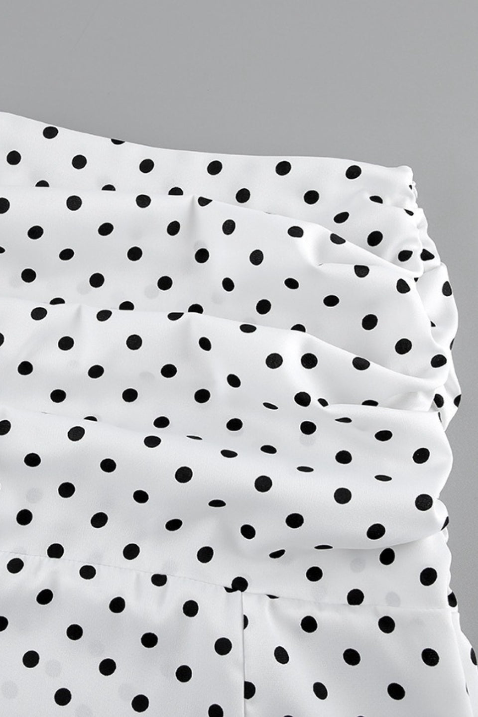 High Waist Polka Dot Bodycon Maxi Skirt