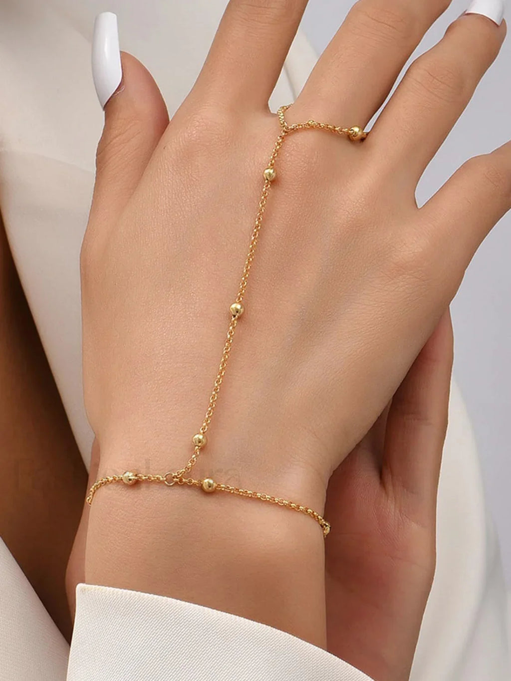 Cuenta Con Cadena Mittens Pulsera