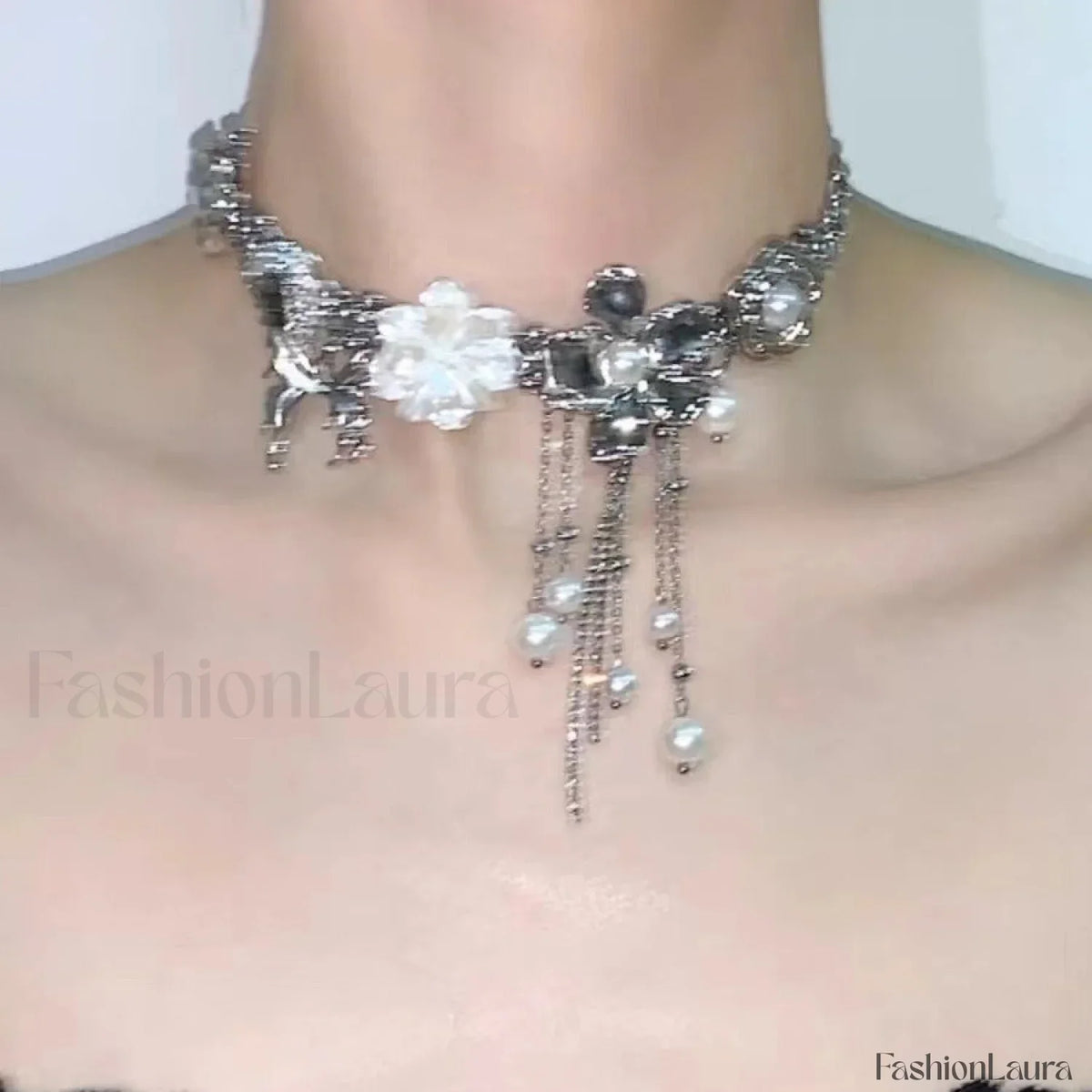 Mariposa Love Perla Con Flecos Dulce Cool Collar