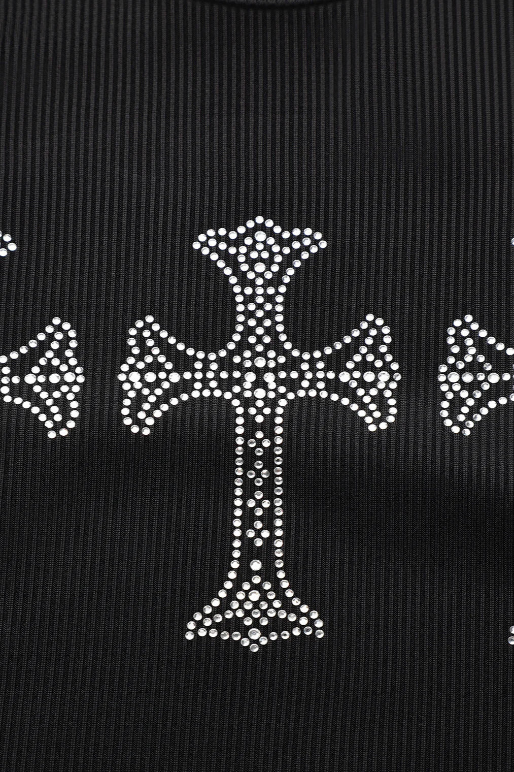 Rhinestone Halter Gothic Dress