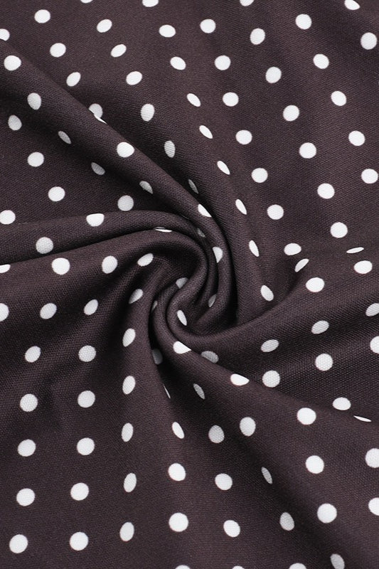 Polka Dot Satin Cami Slip Mini Dress