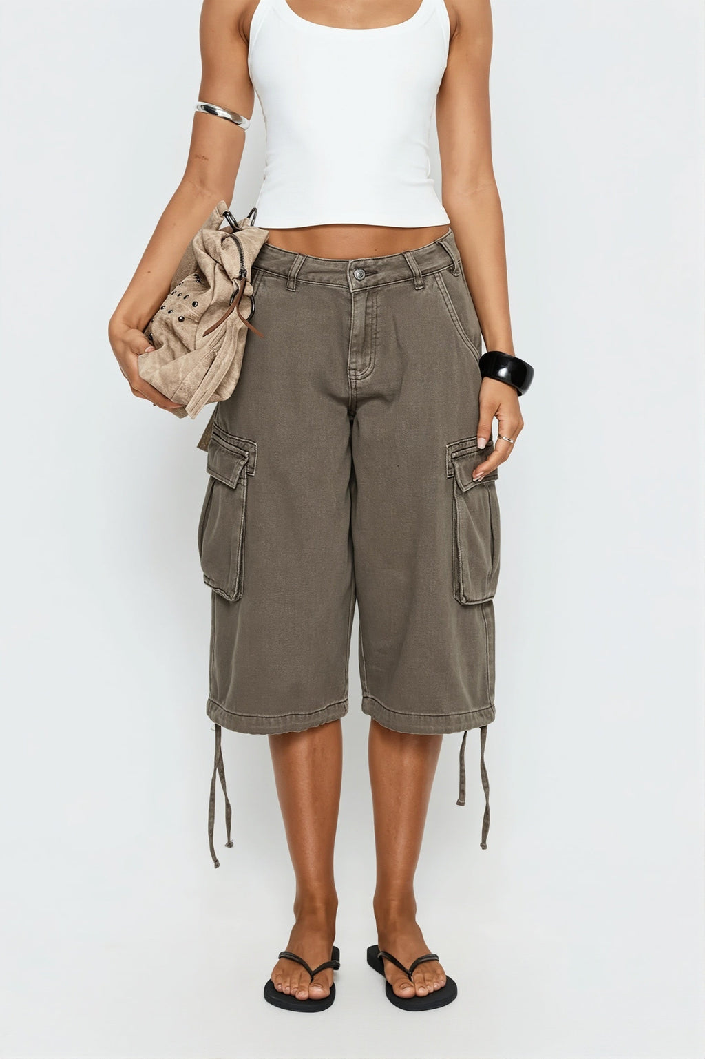 Camo Cargo Bermuda Pants