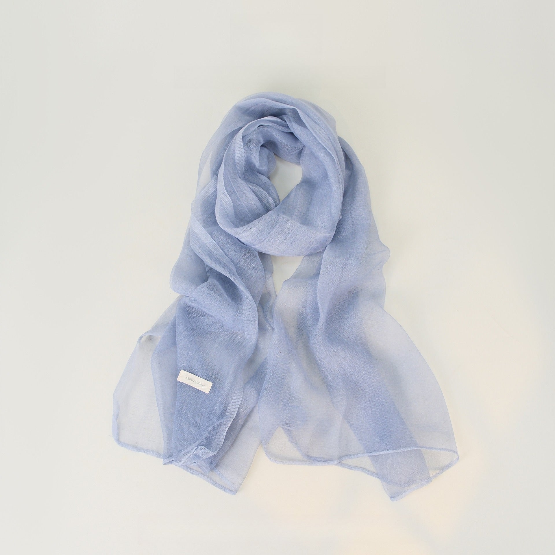 Solid Color Lightweight Linen Feel Long Elegant Scarf
