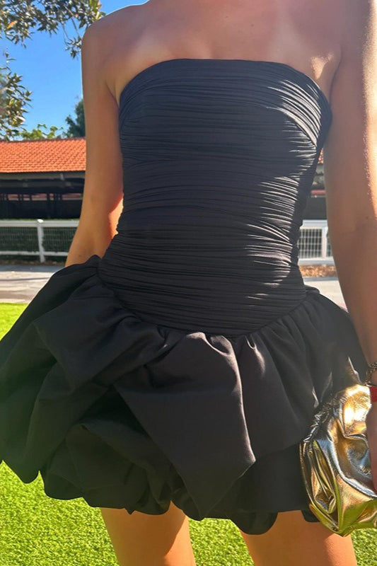 En Capas Sin Tirantes de Gala Vestido de Fiesta