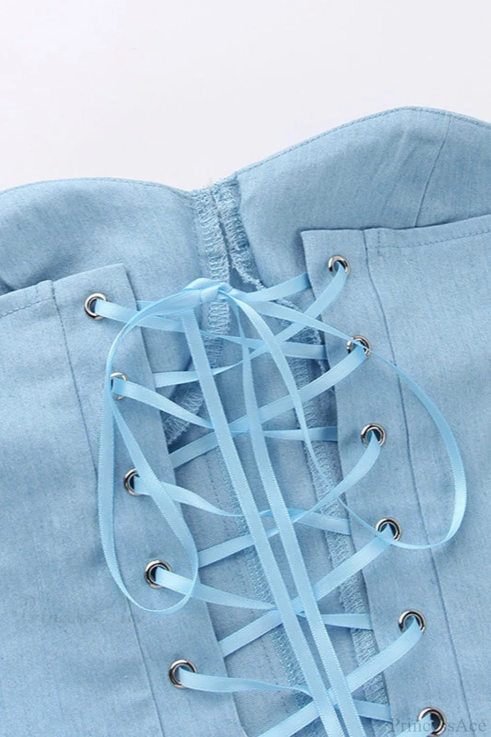 Corsé bustier entallado con copas efecto vaquero