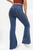 High Waist Stretchy Flare Jeans