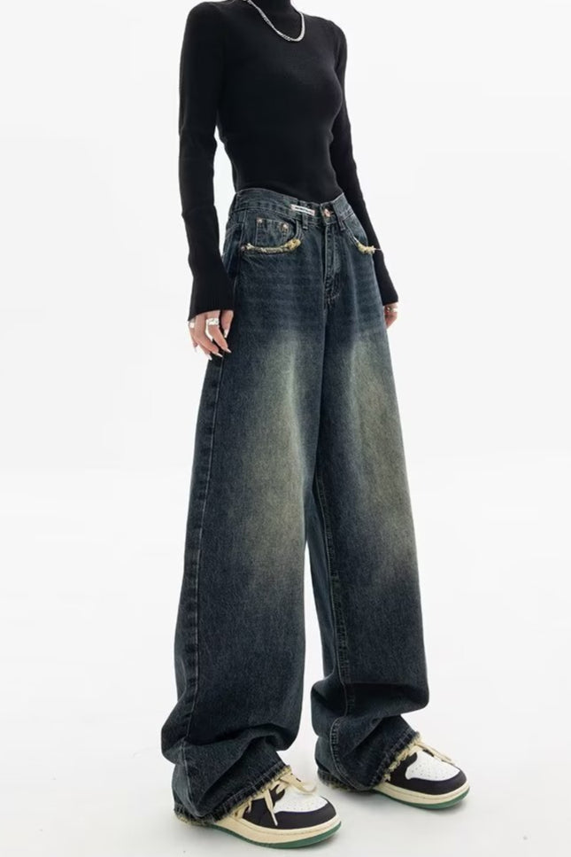 High Rise Loose Fit Vintage Jeans