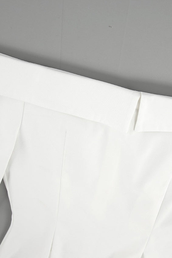 Hombros Descubiertos Escote Barco Blusa