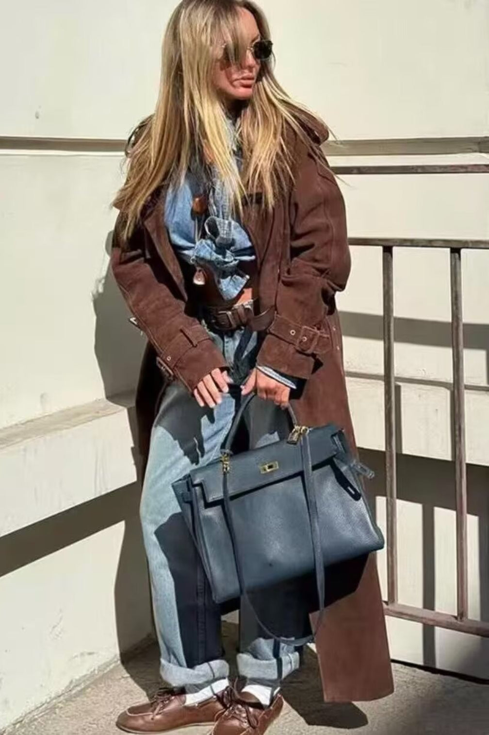 Belted Trench Casual Overcoat