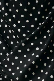Lunares Hombros Descubiertos Cami Con Lazo Vestido Maxi