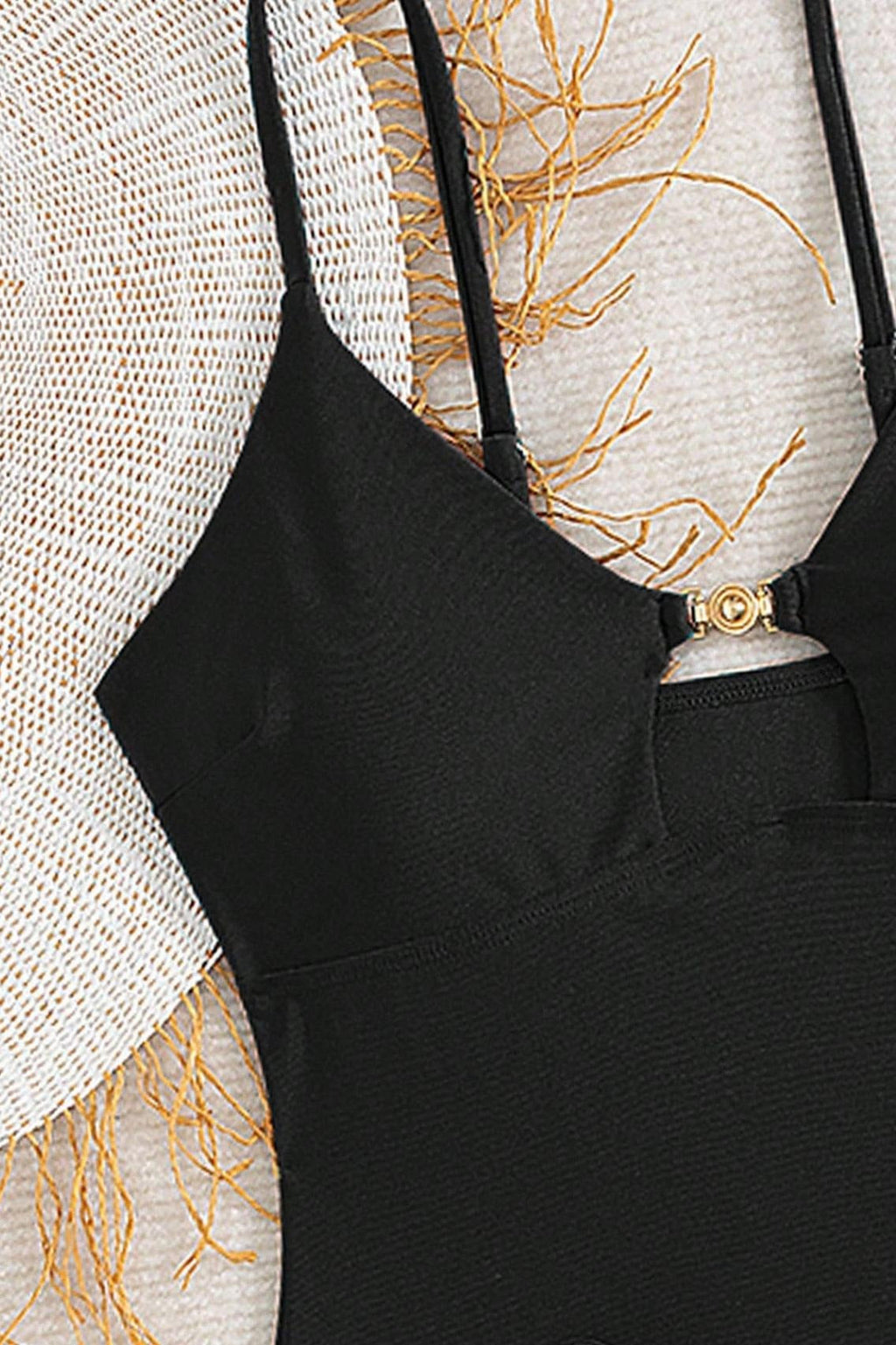 Hollow Out Slim Fit Sexy Two Piece Swim Set