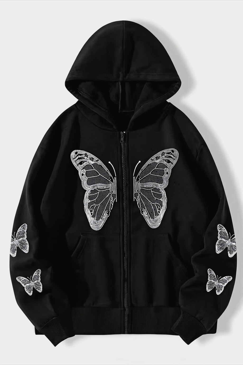 Butterfly Graphic Zip Hoodie