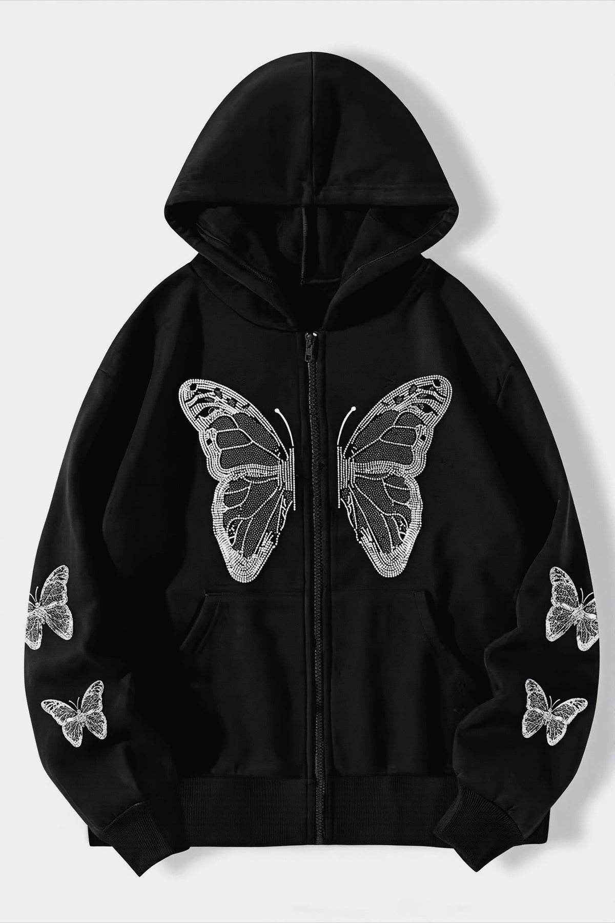 Butterfly Graphic Zip Hoodie