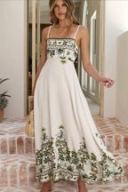 Elegant Cami Floral Maxi Boho Dress